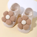 Load image into Gallery viewer, Newborn Accessories Baby Girls Socks Cute Flowers Toddler Princess Anti-skid Leather Soles Infant Floral Gifts Baby Socks Girl
