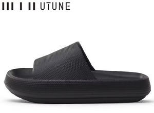 UTUNE 51CM slippers for man Platform House Shoes EVA Soft fashion slides Anti-slip Summer Sandals Women Bathroom Shoes Shower