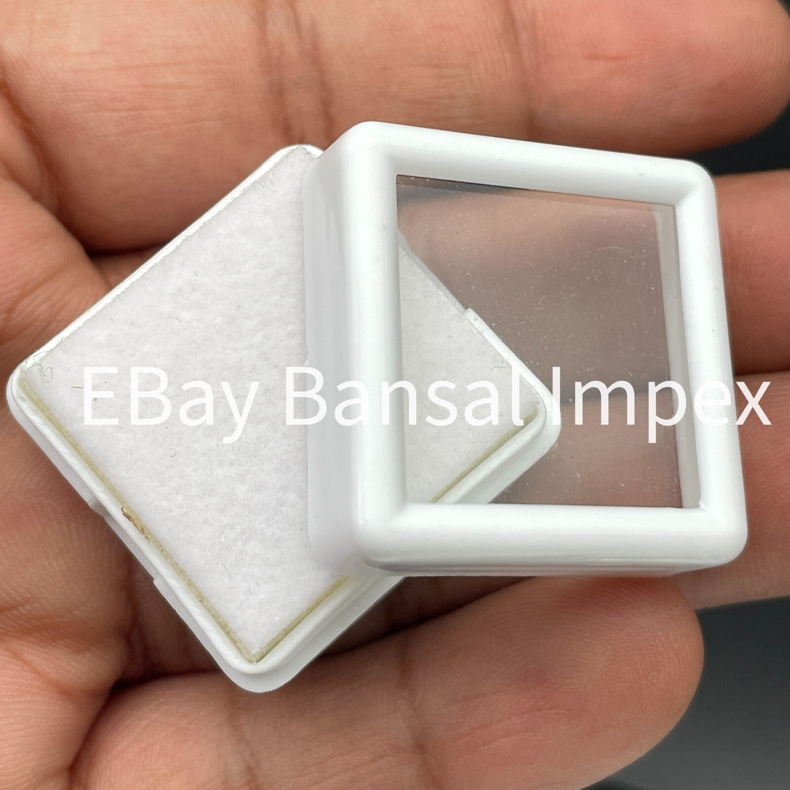 40 Pcs 3 x 3 Cm Gem Display plastic box Storage for Gems / Diamond