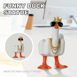 Load image into Gallery viewer, New Duck Funny Creative Middle Finger Ducks Home Decoration Statue Resin Craft Garden Courtyard and Micro Landscape Figurines

