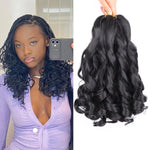 Load image into Gallery viewer, French Curls Braiding Hair14Inch Synthetic Spiral Curls Braids Hair Extensions For Women Pre Stretched Loose Wave Braiding Hair
