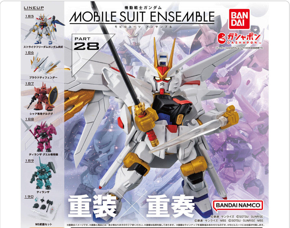Mobile Suit Gundam MOBILE SUIT ENSEMBLE 28 Complete Set of 6 toy BANDAI F/S JP