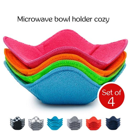 ATICCA Microwave Bowl Holders for Hot Food Set of 4 Bowl Holders for Cozy Bowls