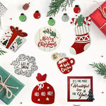 Load image into Gallery viewer, Christmas Tiered Tray Set Wooden Decoration Set Farmhouse Christmas Decor Bell Coffee Cup Snowflake Cookie Wooden Signs
