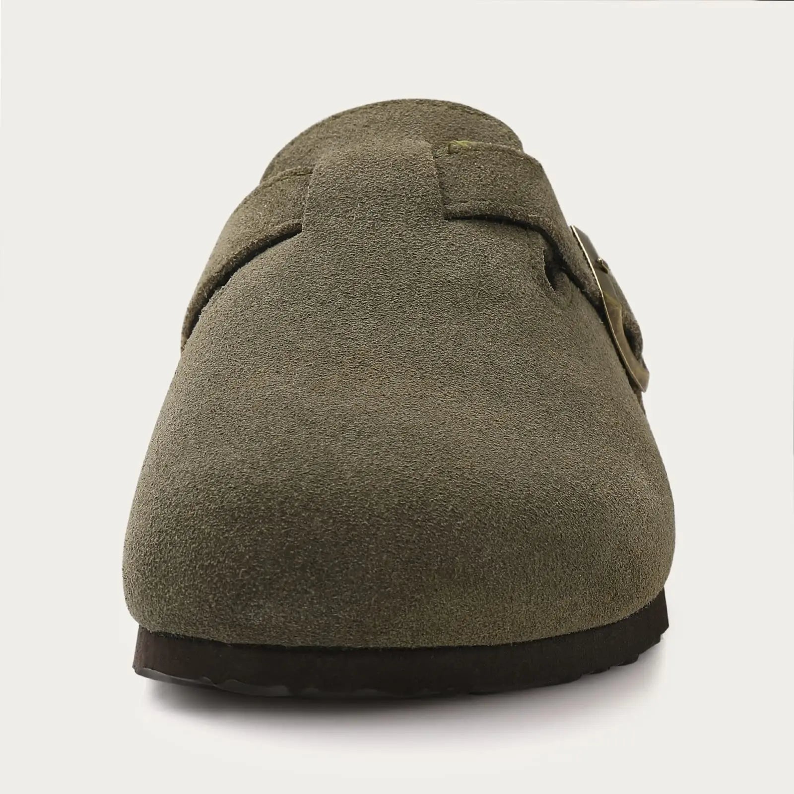 Kiyo tamancos de camurça para mulheres homens mules sandálias de cortiça com suporte de arco moda antiderrapante chinelos de praia ao ar livre sapatos para casa