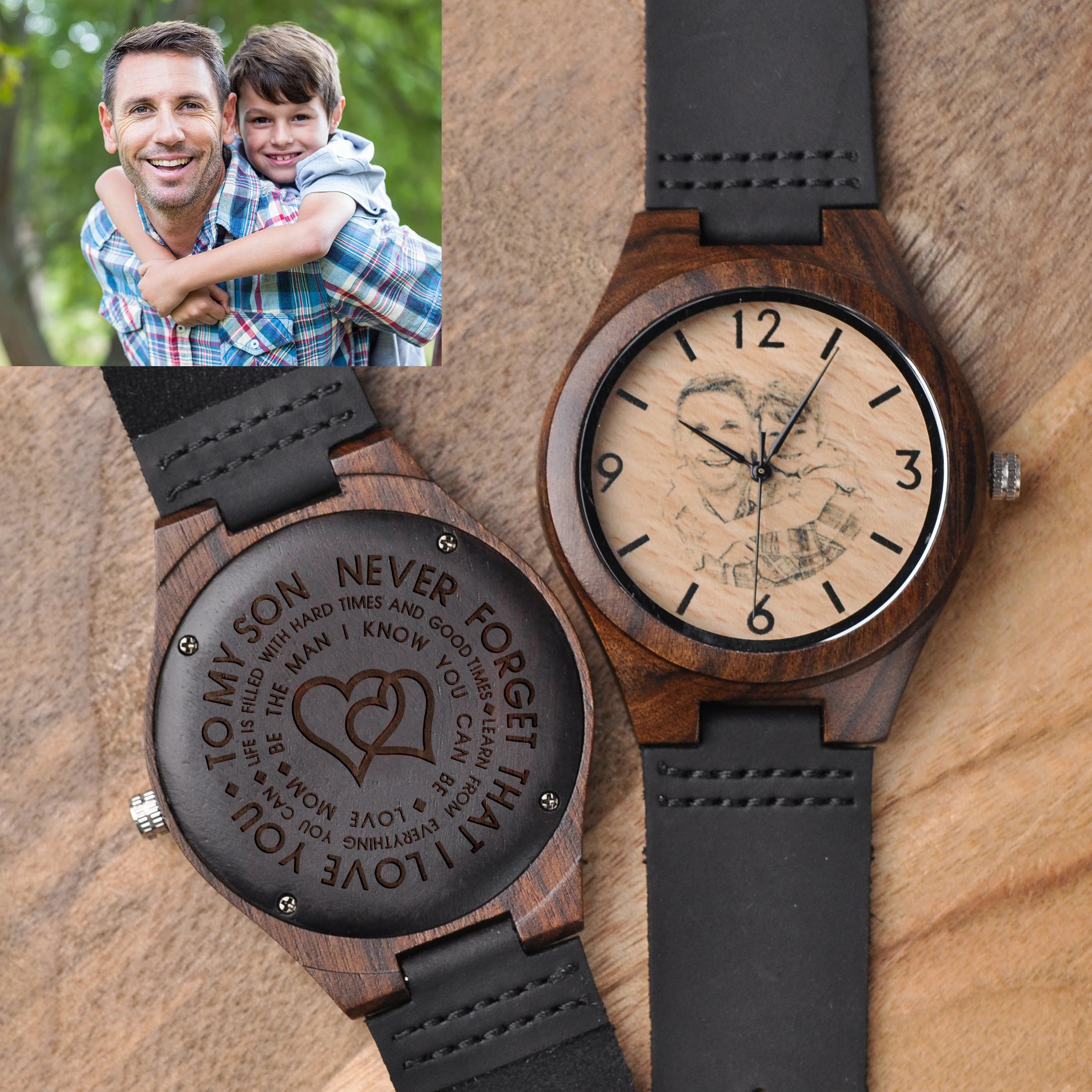 Wood Watches Name Customize Service ONLY No Watch