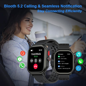 Sporty lightweight Smart Watch for Men Women 2024 2.06"GPS Bluetooth Call Watches Waterproof Sports Electronic Smartwatch