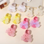 Load image into Gallery viewer, Newborn Accessories Baby Girls Socks Cute Flowers Toddler Princess Anti-skid Leather Soles Infant Floral Gifts Baby Socks Girl
