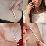 Load image into Gallery viewer, Be Kind of A B Necklaces for Women, Hidden Message, Best Friends Sorority Sisters Friendship Jewelry Gift, Square Tube Pendant
