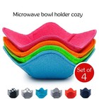 ATICCA Microwave Bowl Holders for Hot Food Set of 4 Bowl Holders for Cozy Bowls