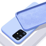 Load image into Gallery viewer, Case For Samsung Galaxy A50 A51 A70 A71 S20 S21 S10E S10 Plus Note 8 9 S9 S8 Coque Luxury Original Liquid Silicone Soft Cover
