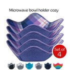 Load image into Gallery viewer, ATICCA Microwave Bowl Holders for Hot Food Set of 4 Bowl Holders for Cozy Bowls
