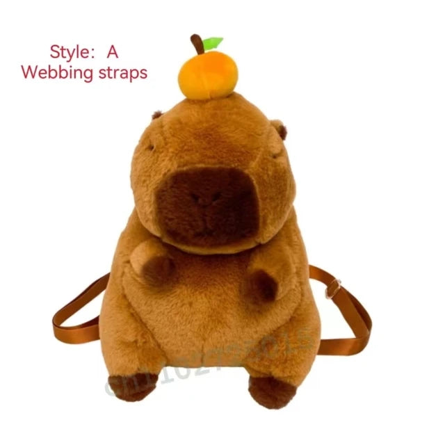 Capybara Plush Backpack