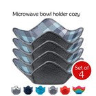 ATICCA Microwave Bowl Holders for Hot Food Set of 4 Bowl Holders for Cozy Bowls
