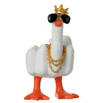 Load image into Gallery viewer, New Duck Funny Creative Middle Finger Ducks Home Decoration Statue Resin Craft Garden Courtyard and Micro Landscape Figurines
