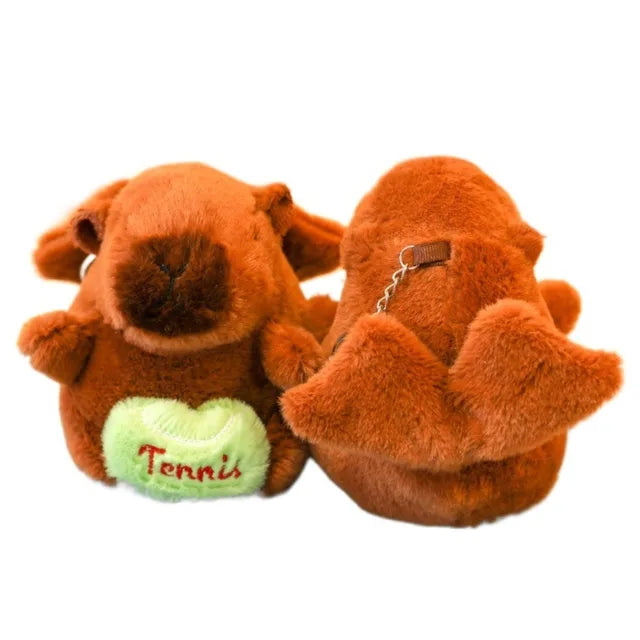 Cute Small Size Capybara Plush Toy With Wings Hoodie Simulation Capybara Doll Fluffty Toy Birthday Gifts