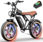 Load image into Gallery viewer, Electric Bike for Adults Q20, 1000W 48V15.6AH E-Bike,30-180 Miles Electric Motorcycle, 20&quot; Fat Tire Dirt Bike
