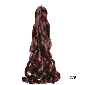 French Curls Braiding Hair14Inch Synthetic Spiral Curls Braids Hair Extensions For Women Pre Stretched Loose Wave Braiding Hair