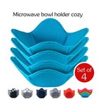 Load image into Gallery viewer, ATICCA Microwave Bowl Holders for Hot Food Set of 4 Bowl Holders for Cozy Bowls
