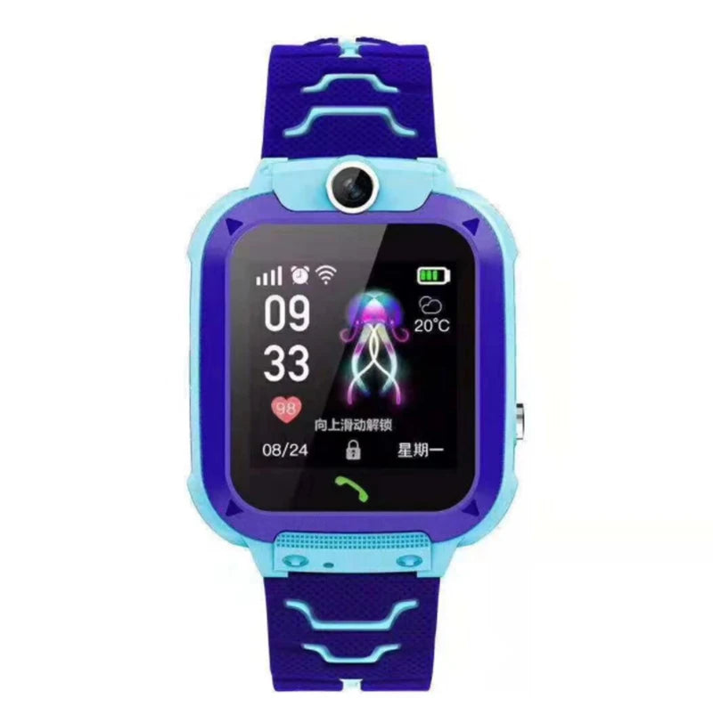 2024 New S12 Child Smart Watch LBS GPS Position Monitor SOS Kids Smartwatch with Camera SIM Card IP68 Waterproof from Vidhon