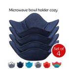 ATICCA Microwave Bowl Holders for Hot Food Set of 4 Bowl Holders for Cozy Bowls