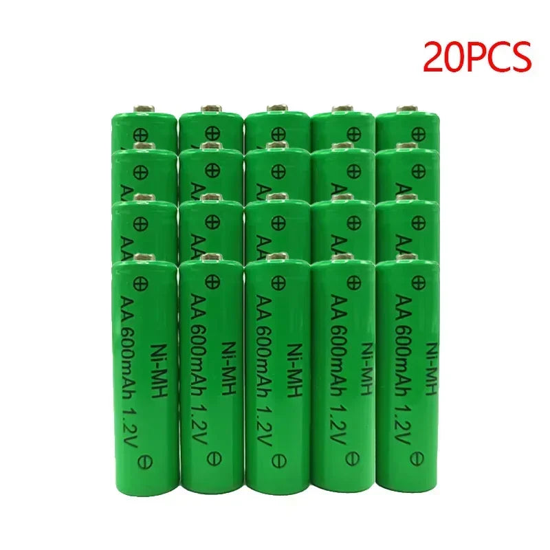 NI-MH Rechargeable Battery AA 1.2V 600mAh for Camera Microphone Flashlight Remote Control MP3/MP4 Player Electric Shaver