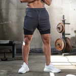 Load image into Gallery viewer, Running Shorts Men Sportswear 2 In 1 Compression Jogging Short Pants Double-deck Bottoms Gym Fitness Training Sport Shorts
