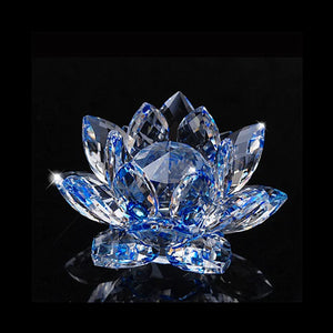 Crystal Lotus Flower Paperweight