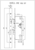 Load image into Gallery viewer, European 92 Mortise Digital Electronic Ttlock Tuya Smart Locks Fingerprint Aluminum Steel Double Side Sliding Glass Door Lock
