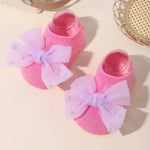 Load image into Gallery viewer, Newborn Accessories Baby Girls Socks Cute Flowers Toddler Princess Anti-skid Leather Soles Infant Floral Gifts Baby Socks Girl
