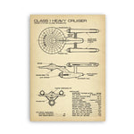 Load image into Gallery viewer, USS Enterprise NCC -1701-D Blueprint Posters and Prints Star Fleet Spaceship Boys Room Wall Art Canvas Painting Home Art Decor
