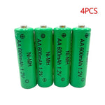Load image into Gallery viewer, NI-MH Rechargeable Battery AA 1.2V 600mAh for Camera Microphone Flashlight Remote Control MP3/MP4 Player Electric Shaver
