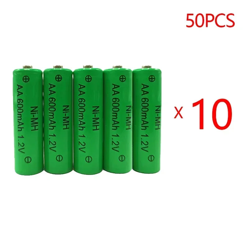 NI-MH Rechargeable Battery AA 1.2V 600mAh for Camera Microphone Flashlight Remote Control MP3/MP4 Player Electric Shaver