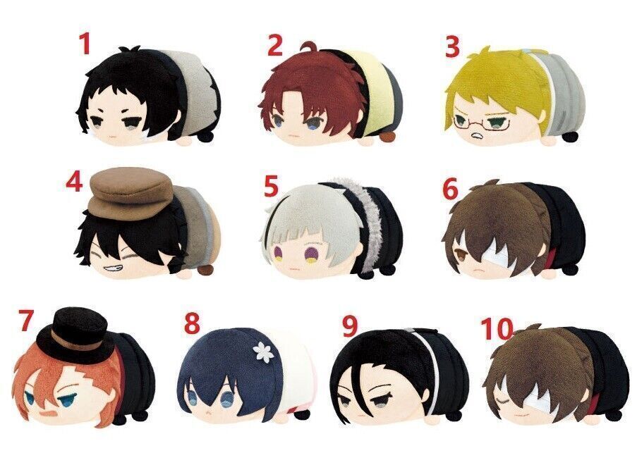 Bungo Stray Dogs Stuffed Plush Toy Plush Doll MochiMochi Mascot Keychain Plushie