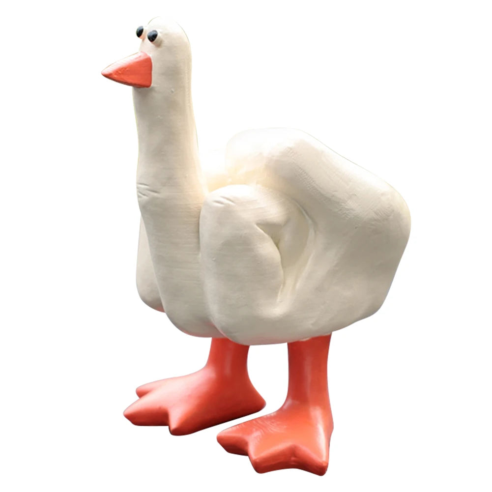 New Duck Funny Creative Middle Finger Ducks Home Decoration Statue Resin Craft Garden Courtyard and Micro Landscape Figurines
