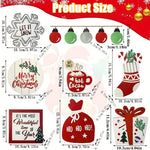 Load image into Gallery viewer, Christmas Tiered Tray Set Wooden Decoration Set Farmhouse Christmas Decor Bell Coffee Cup Snowflake Cookie Wooden Signs
