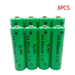 Load image into Gallery viewer, NI-MH Rechargeable Battery AA 1.2V 600mAh for Camera Microphone Flashlight Remote Control MP3/MP4 Player Electric Shaver
