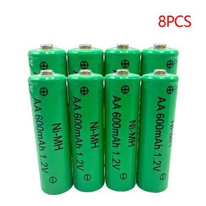 NI-MH Rechargeable Battery AA 1.2V 600mAh for Camera Microphone Flashlight Remote Control MP3/MP4 Player Electric Shaver