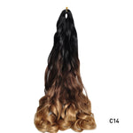Load image into Gallery viewer, French Curls Braiding Hair14Inch Synthetic Spiral Curls Braids Hair Extensions For Women Pre Stretched Loose Wave Braiding Hair
