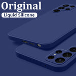 Load image into Gallery viewer, Case For Samsung Galaxy S24 S23 S22 S25 Ultra S24 FE A56 A55 A53 A52 A54 A16 A35 5G Shockproof Liquid Silicone Phone Cover Coque
