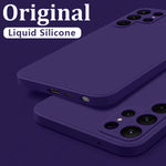 Load image into Gallery viewer, Case For Samsung Galaxy S24 S23 S22 S25 Ultra S24 FE A56 A55 A53 A52 A54 A16 A35 5G Shockproof Liquid Silicone Phone Cover Coque
