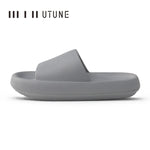 Load image into Gallery viewer, UTUNE 51CM slippers for man Platform House Shoes EVA Soft fashion slides Anti-slip Summer Sandals Women Bathroom Shoes Shower
