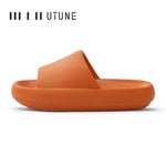Load image into Gallery viewer, UTUNE 51CM slippers for man Platform House Shoes EVA Soft fashion slides Anti-slip Summer Sandals Women Bathroom Shoes Shower

