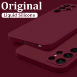 Load image into Gallery viewer, Case For Samsung Galaxy S24 S23 S22 S25 Ultra S24 FE A56 A55 A53 A52 A54 A16 A35 5G Shockproof Liquid Silicone Phone Cover Coque
