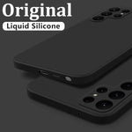 Load image into Gallery viewer, Case For Samsung Galaxy S24 S23 S22 S25 Ultra S24 FE A56 A55 A53 A52 A54 A16 A35 5G Shockproof Liquid Silicone Phone Cover Coque

