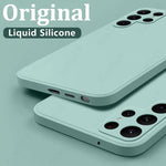 Load image into Gallery viewer, Case For Samsung Galaxy S24 S23 S22 S25 Ultra S24 FE A56 A55 A53 A52 A54 A16 A35 5G Shockproof Liquid Silicone Phone Cover Coque
