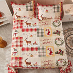 Load image into Gallery viewer, MarCielo Christmas Quilt Set Lightweight Bedspread Set B021
