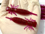 Load image into Gallery viewer, 10 Pack 3&quot; Hellgrammite Insect Larva Ned Rig Soft Plastic Lures - Soft&amp;Durable!
