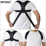 Load image into Gallery viewer, Aptoco Adjustable Back Posture Corrector Clavicle Spine Back Shoulder Lumbar Brace Support Belt Posture Correction
