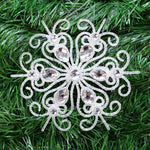 Load image into Gallery viewer, Ivory White Christmas Tree Pendant Baubles Fairy Snowflake Santa Decorations
